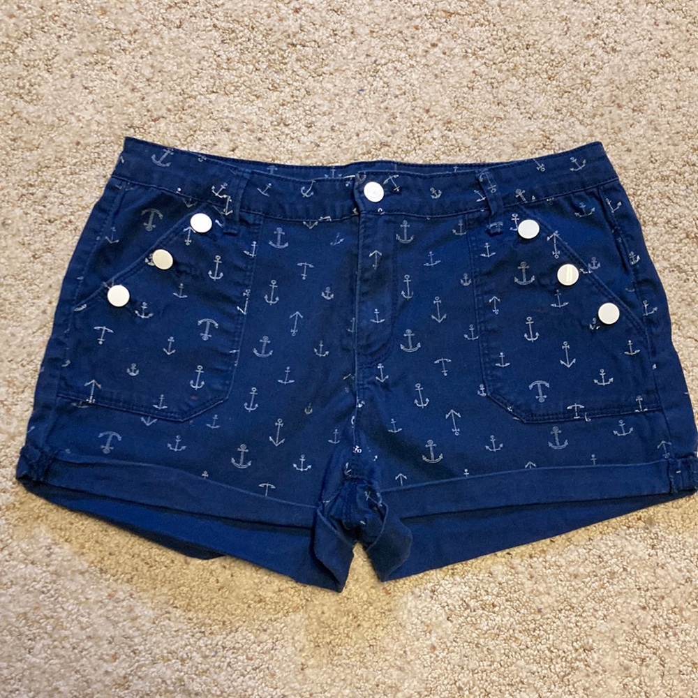 Nautical Tatum High Rise Denim Shorts